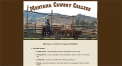 Desktop Screenshot of montanacowboycollege.com