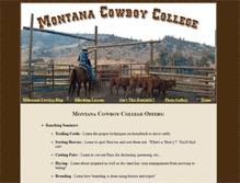 Tablet Screenshot of montanacowboycollege.com